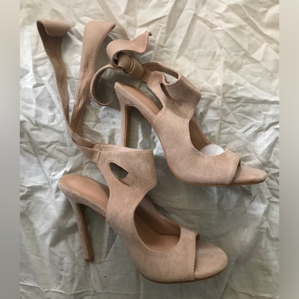 Suede heels